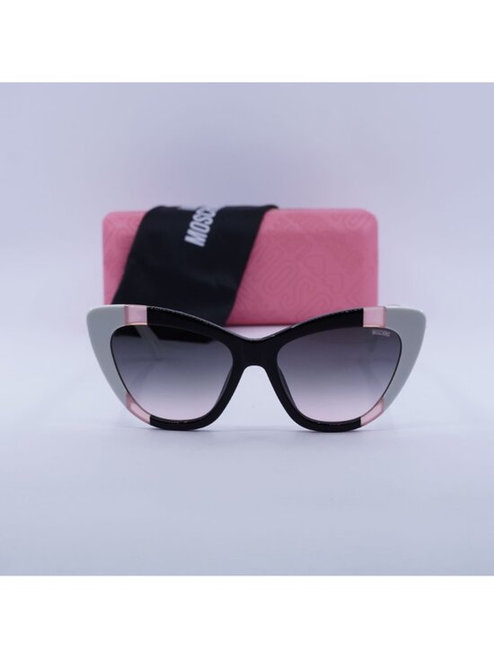 Moschino MOS122/S 03H2 JP Cat Eye Women Sunglasses - Black / Green main image 10